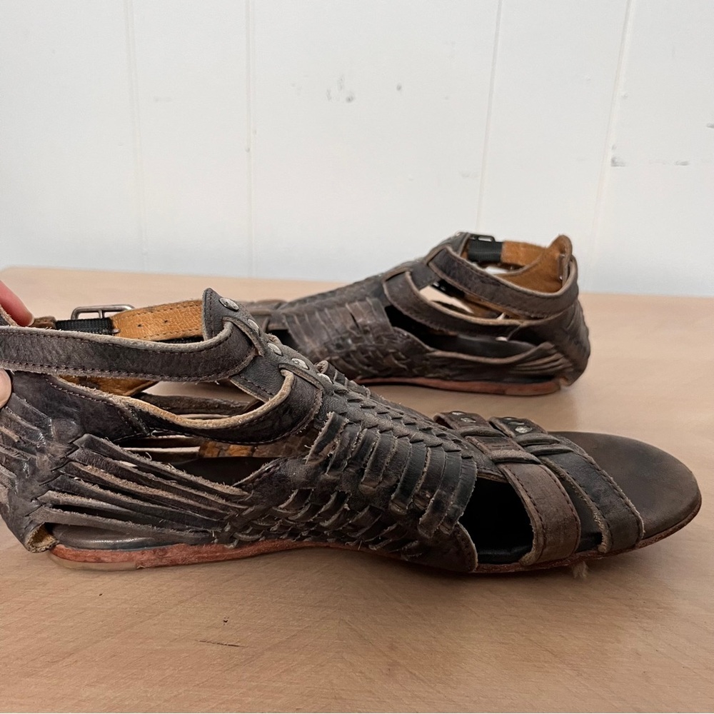 BED|STU Brown Leather Sandals - Picture 7 of 10